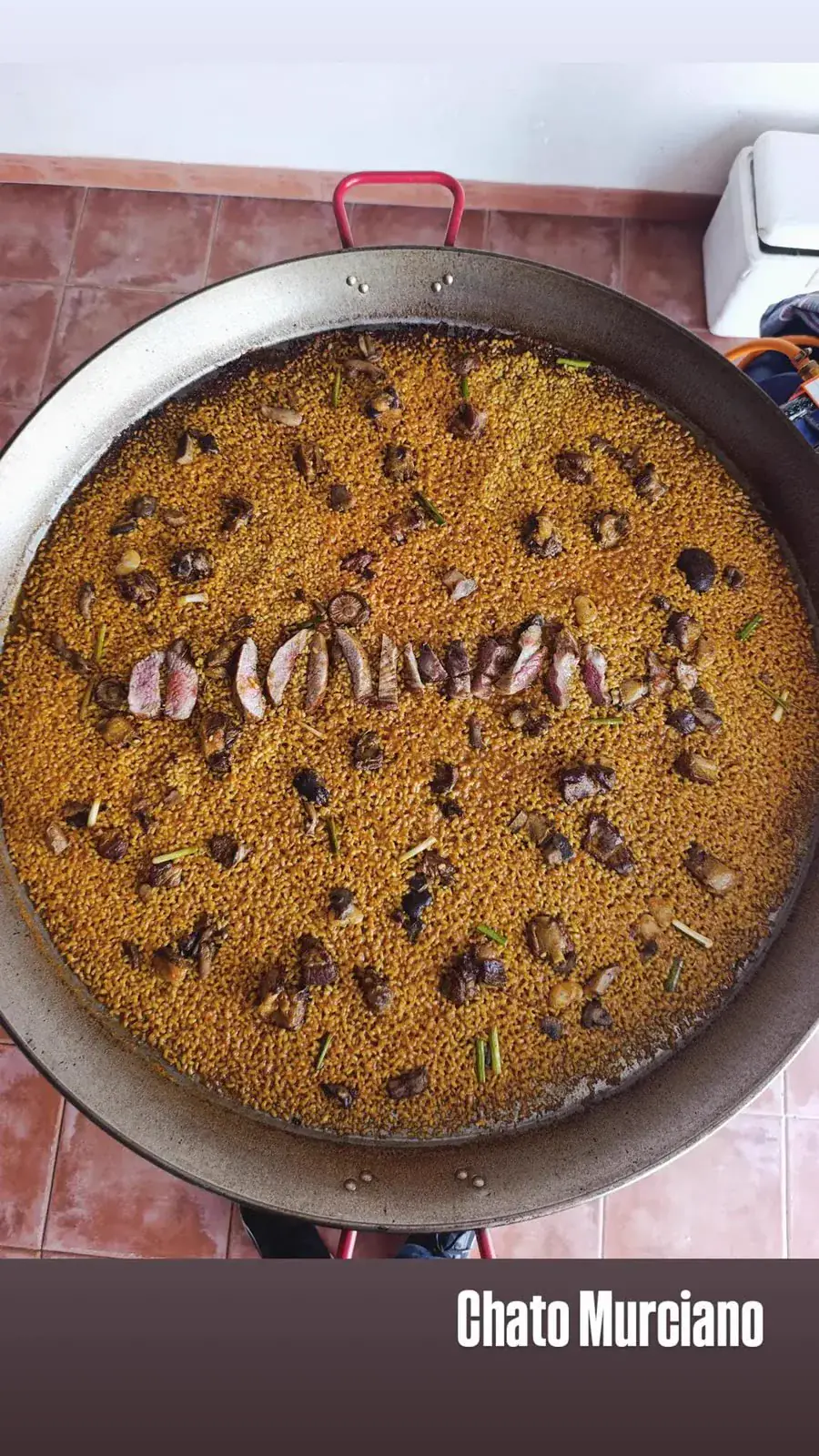 Story de un cliente con arroz de Chato Murciano
